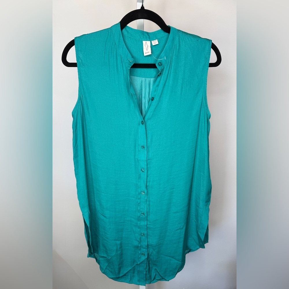 Joie Turquoise Sleeveless Blouse
